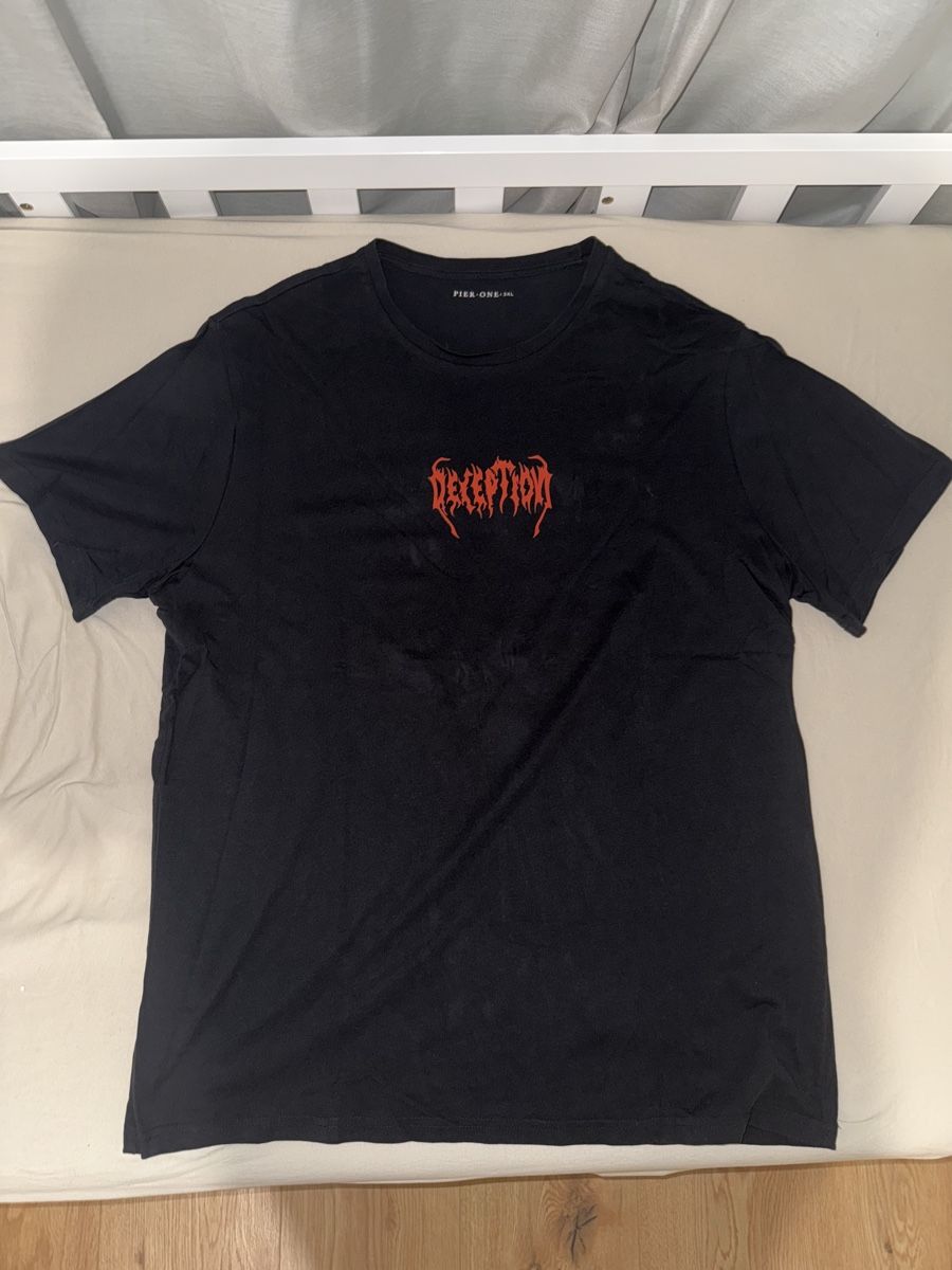 T-shirts: T-shirt PierOne noir – Neuf (Voir description) à Villaz-St-Pierre par dav_w66n 1