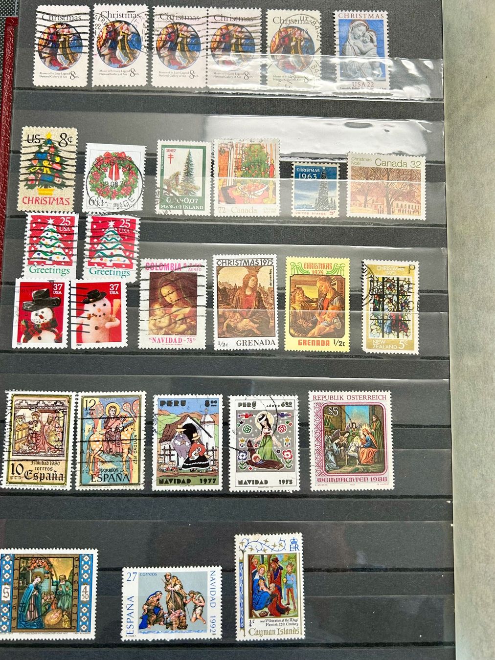 Alle Briefmarken: Album mit schönen "Weihnachtsmarken" – Gebraucht aus Braunau von Duczelli 5