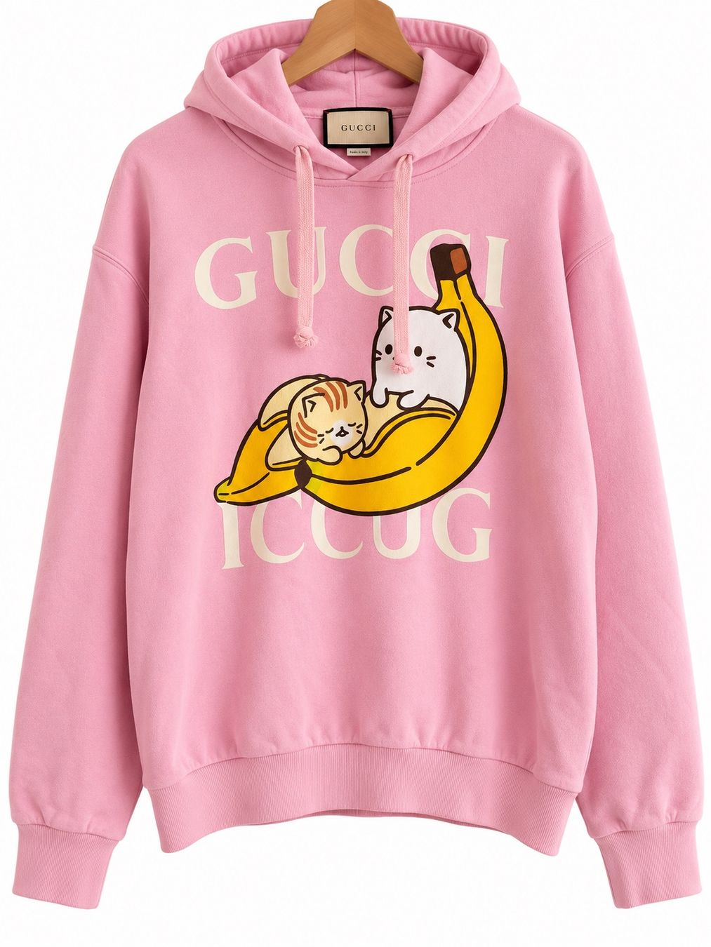 Maglioni & Felpe: Gucci Kapuzenpullover Katze Banane rosa Groesse S – Usato da Oberengstringen venduto da genita2279