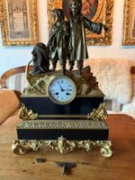 Kaminuhr Bronze feuervergoldet Historismus um 1840