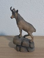 Handgeschnitzte Gämse Tirol 1985 – Vintage Holzkunst Maurach