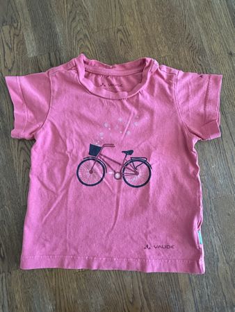 Vaude T-Shirt Gr. 92 mit Velo-Motiv 