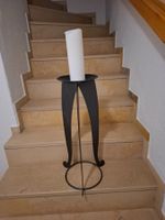 Schicker Kerzenständer, Metall, schwarz, Hoch, neuwertig