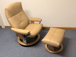 Stressless Sessel mit Hocker neuwertig 55% Rabatt‼️