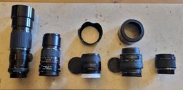 Lot d'objectifs Sigma, divers modèles pour photo argentique