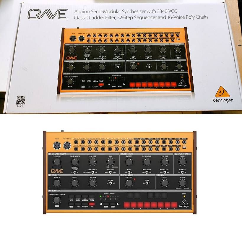 Strumenti musicali: Analoger Desktop Synthesizer Behringer Crave, neuwertig – Usato da Rheineck venduto da han_c85z