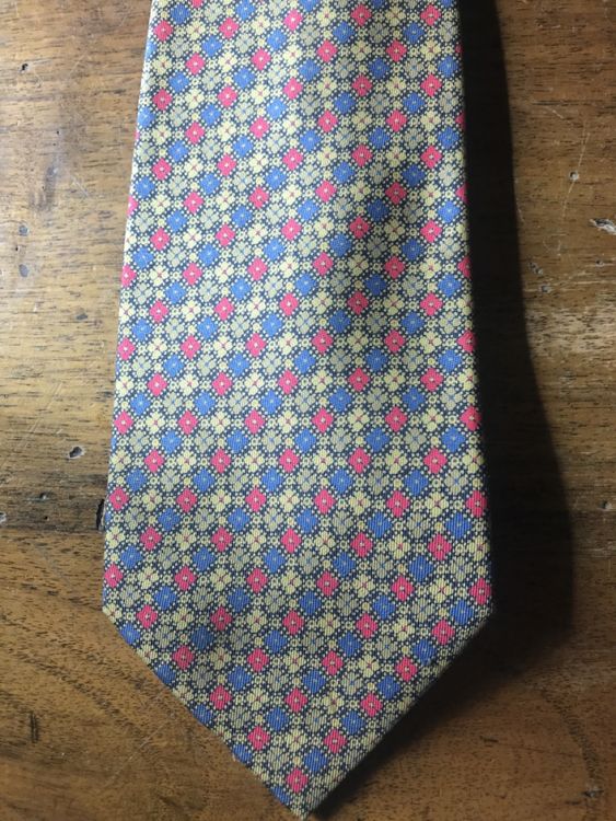 Cravate En Soie Vintage Nina Ricci - Multicolore - Comme Neuve
