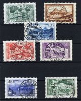 1914-31: Komplette Serie Gebirgslandschaften, schöne Stempel
