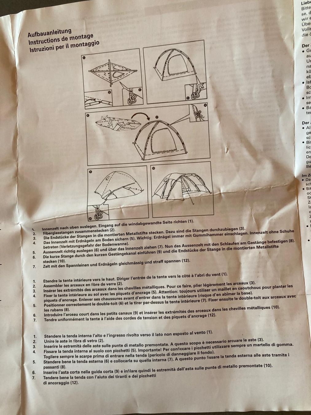 Trevolution Tende : Zelt – Nuovo (secondo la descrizione) da Burgdorf venduto da Laiblau 3