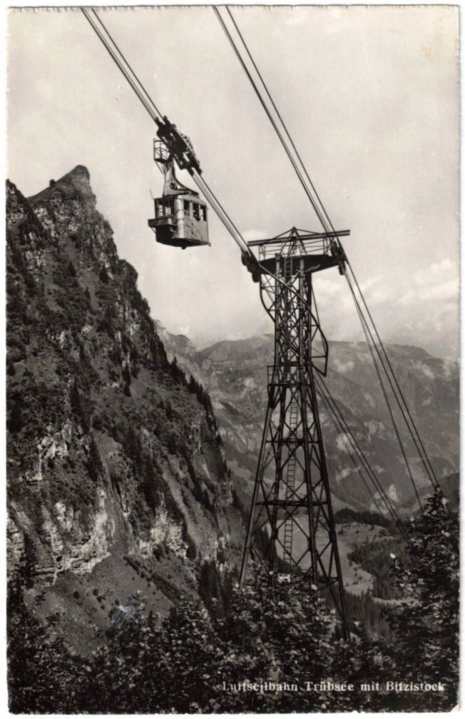Cartoline postali: Engelberg - Luftseilbahn Gerschnialp--Trübsee – Usato da Binningen venduto da Mountainrider
