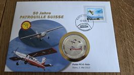 2013 Medallienbrief Patrouille Suisse Porter PC-6 Felix
