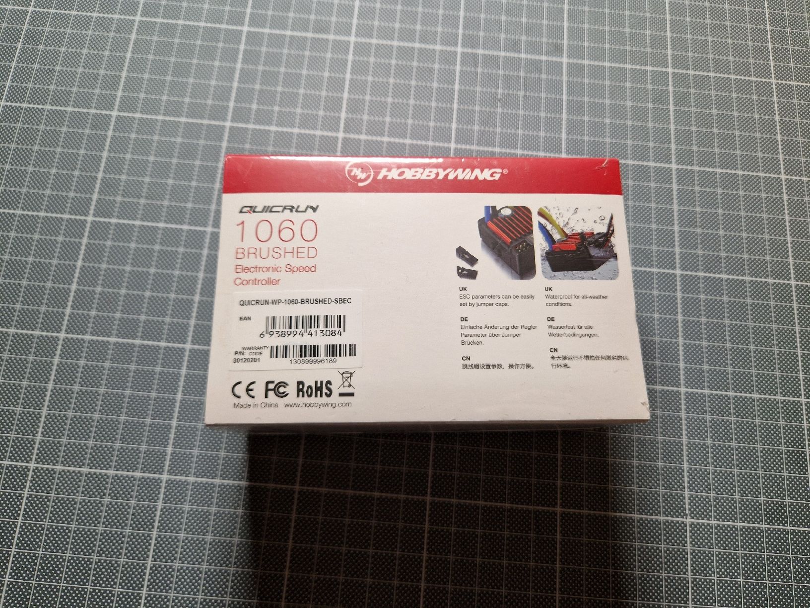 Hobbywing Modellismo RC: Hobbywing QuicRun 1060 Brushed ESC, Neu! – Nuovo e nell'imballaggio originale da Ersigen venduto da feldschen 2