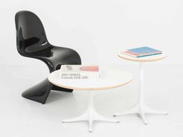George Nelson Pedestal Table von Vitra in Weiss