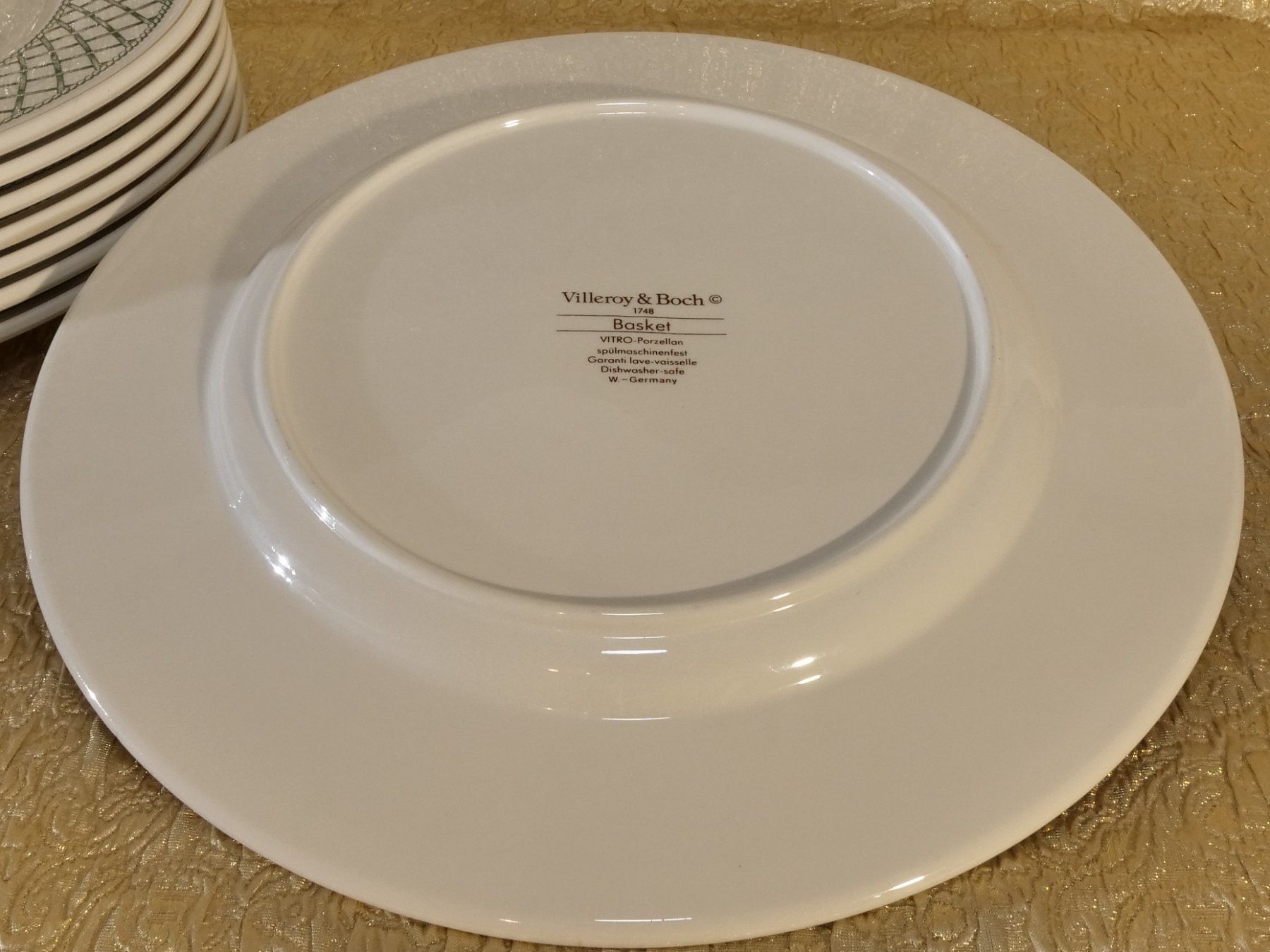 Villeroy & Boch Piatti: Villeroy & Boch: 8 Maxi-Teller //Basket – Usato da Lustmühle venduto da Glatisant 4
