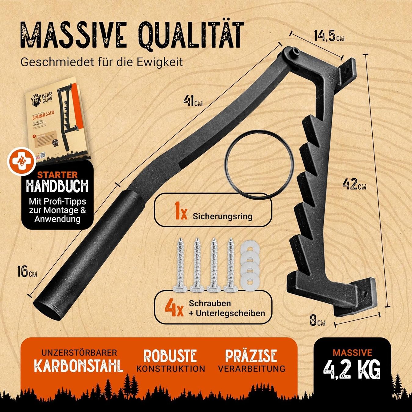 Alle Maschinen: Manueller Holzspalter Wandmontage Anzuendholz Spalter – Neu und originalverpackt aus Schaffhausen von smarastore 4