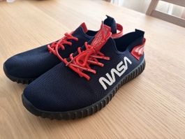 Sneakers blau Grösse 45 NASA Druck neu