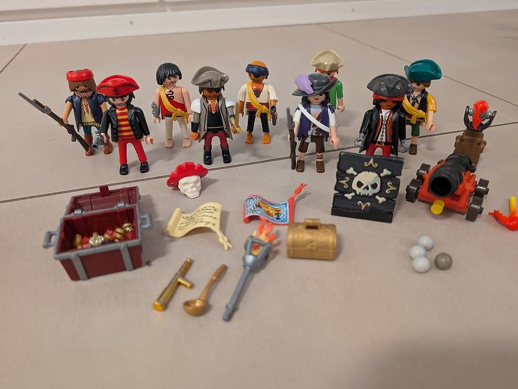 Ensemble Enfants Voilier Et Pirates – Jouet Kinderkram (occasion Allemagne)
