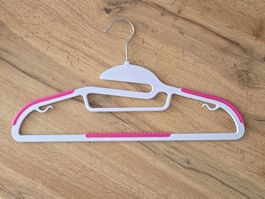 Set Kleiderbügel, 10 Stk. Weiss/Pink, Top Zustand!