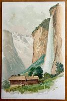 Lauterbrunnen - Staubbach - Dessin - AK