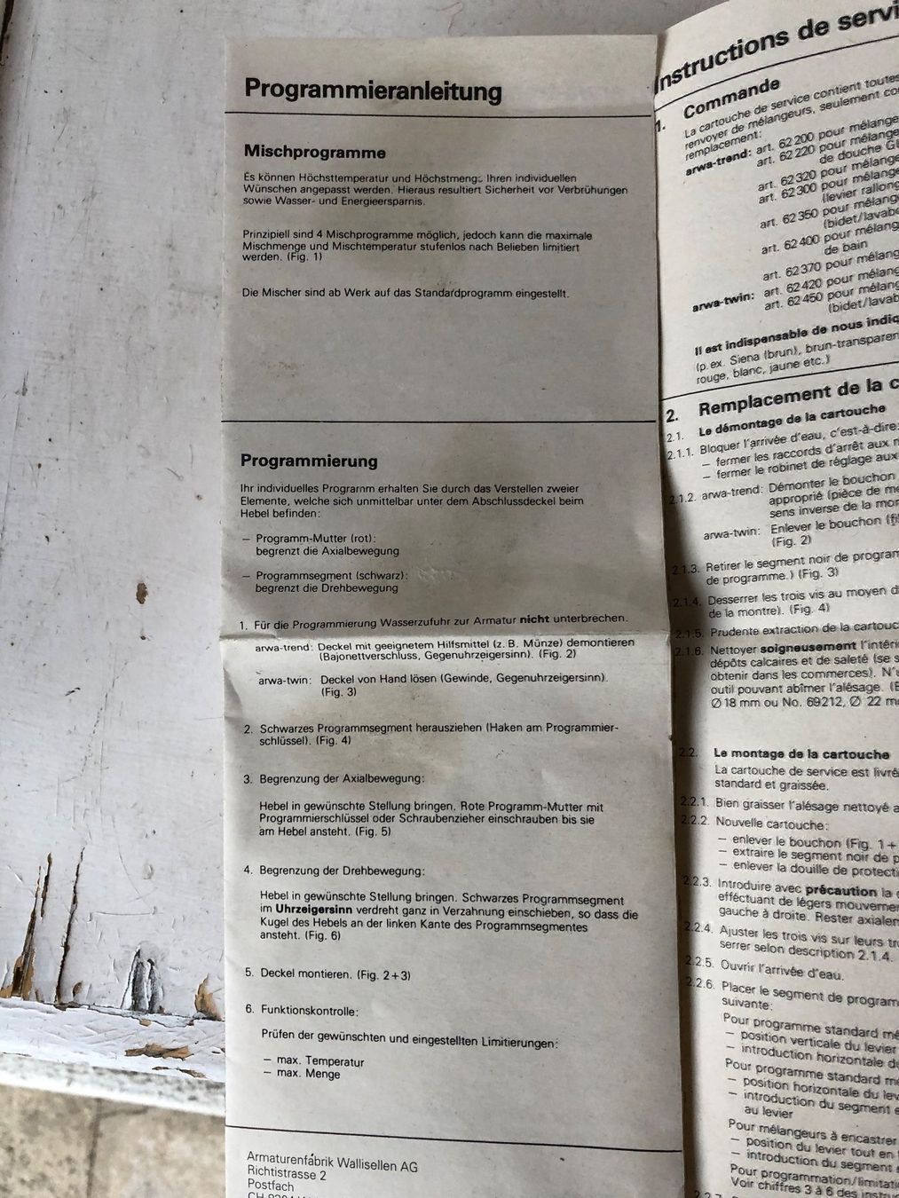 Rubinetteria: Mischerpatrone Arwatwin , trend Sanitär – Nuovo e nell'imballaggio originale da Niederrohrdorf venduto da ledergerber 5