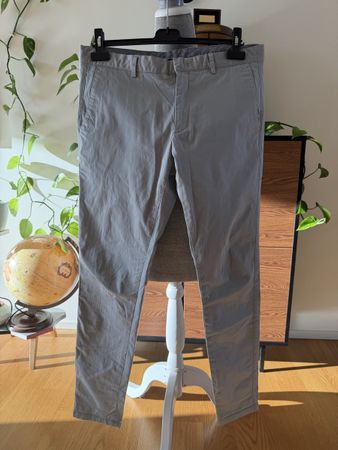 Calvin Klein Light Grey Slim Fit Stretch Pants Size 52