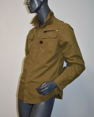 G-Star Herren Hemd/langarm Jeans Shirts /braun/Gr.M