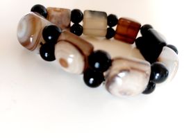 Armband Achat & Schwarz Turmalin neuwertig