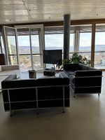 Lounge-Set im Bauhaus- Stil/ Echtleder/Made in EU