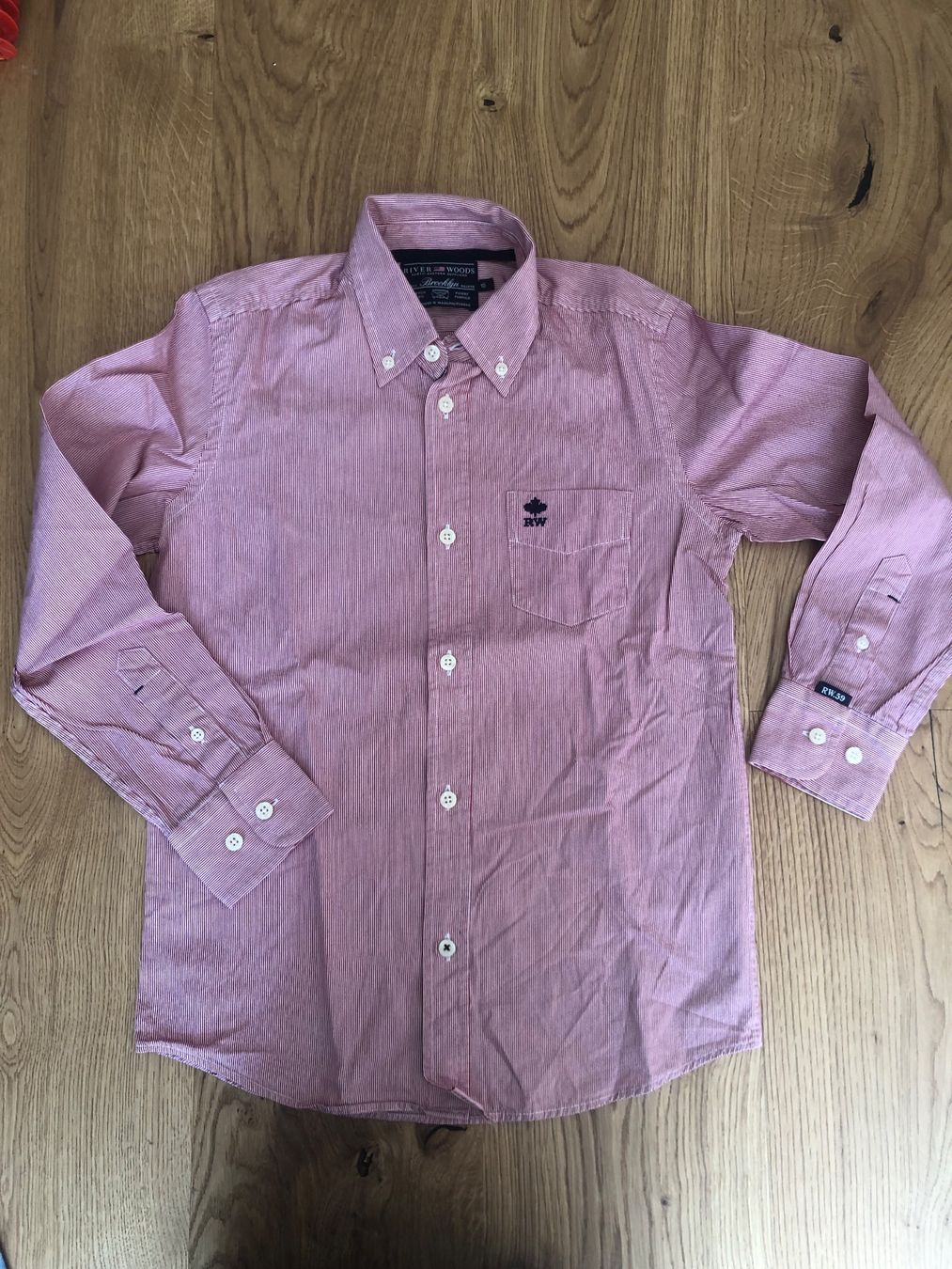 Camicie, T-shirt & Polo: HEMD 140 River Woods rot gestreift – Usato da Wattwil venduto da jopara