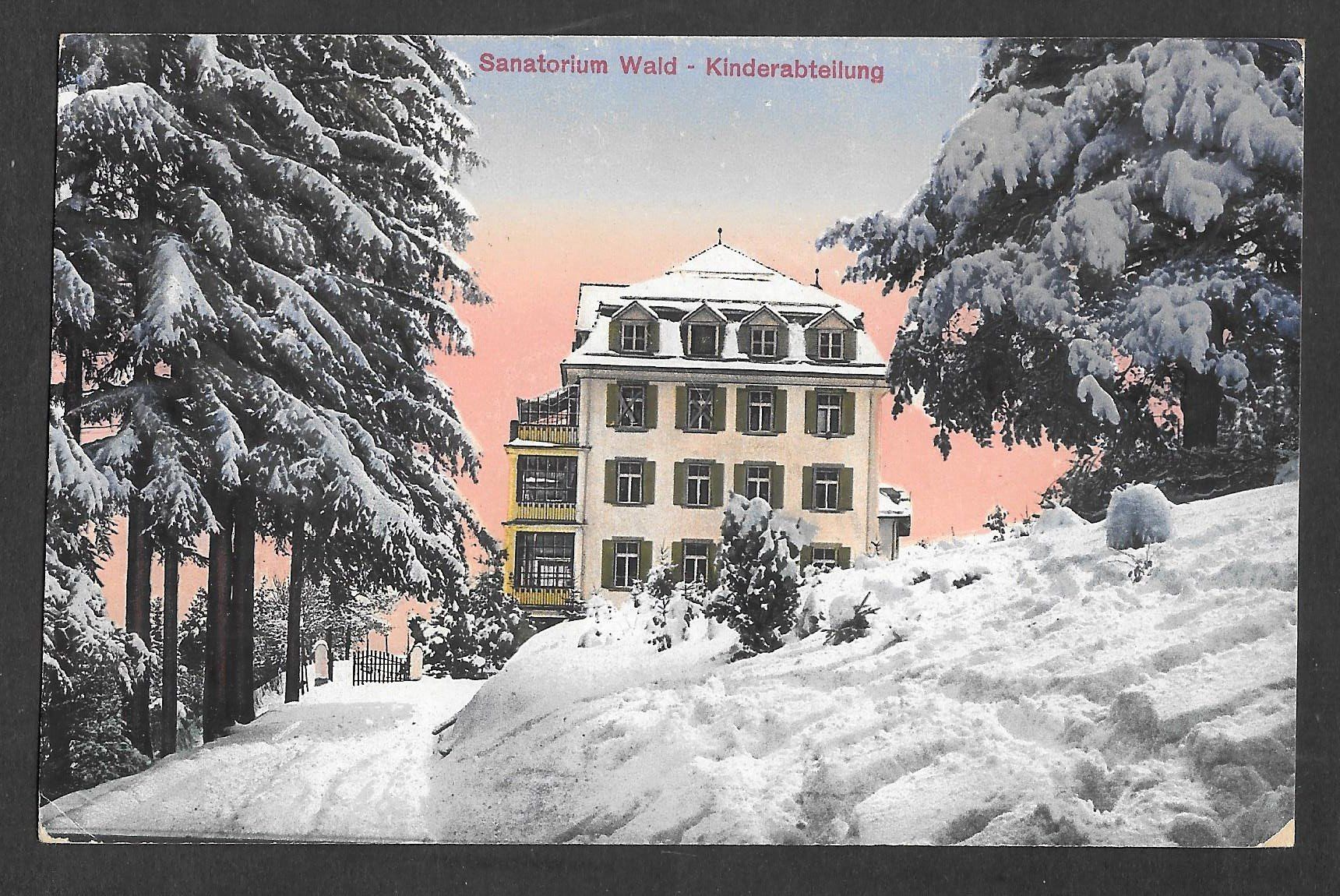 Cartoline postali: Wald Sanatorium Kinderabteilung – Usato da Olten venduto da clotaldi