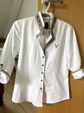 Baumwoll Bluse weiss