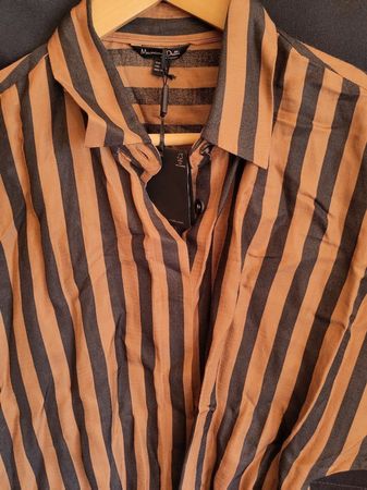Braunes gestreiftes Kleid (Massimo Dutti), Gr.38, neu