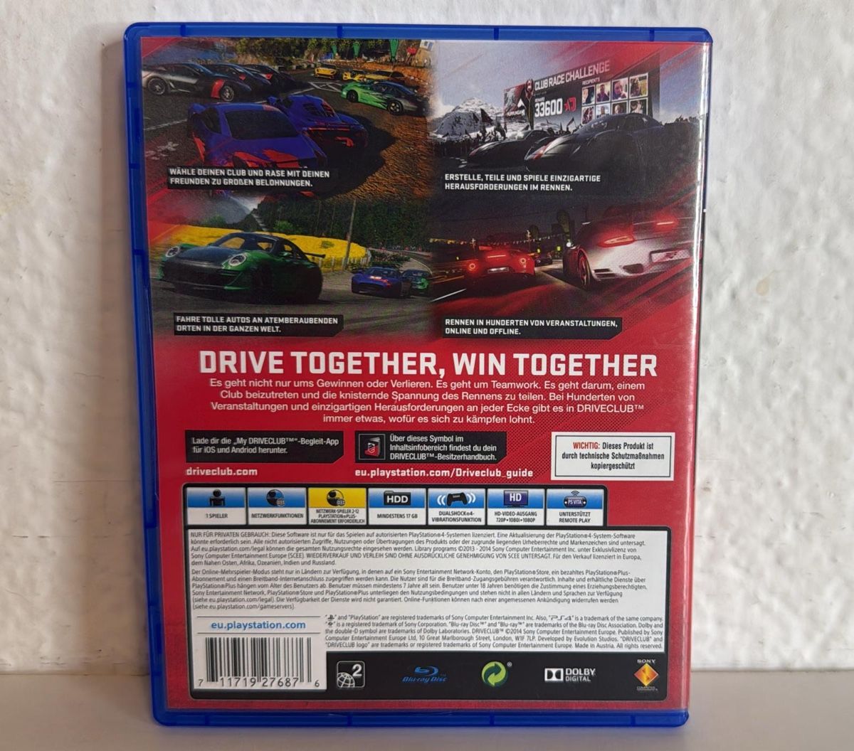 Sony Spiele: Driveclub PS4/PS5 - Game Disc and Case – Gebraucht aus Ehrendingen von bubulence 1