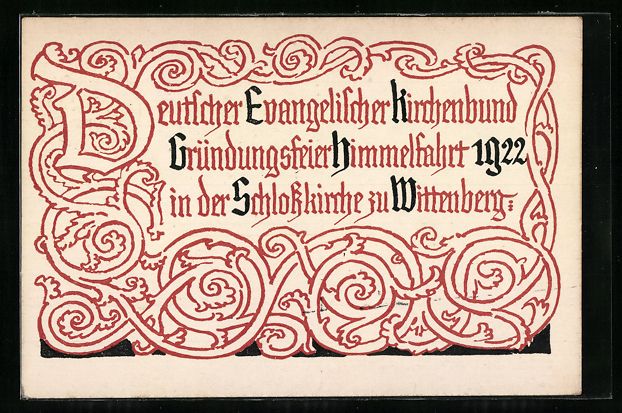 Cancelleria postale: Wittenberg, Deutscher Evangelischer Kirc – Usato da Berlin venduto da bartko-reher