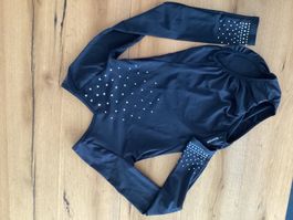 Sport Body, schwarz, lange Ärmel,  12J.A