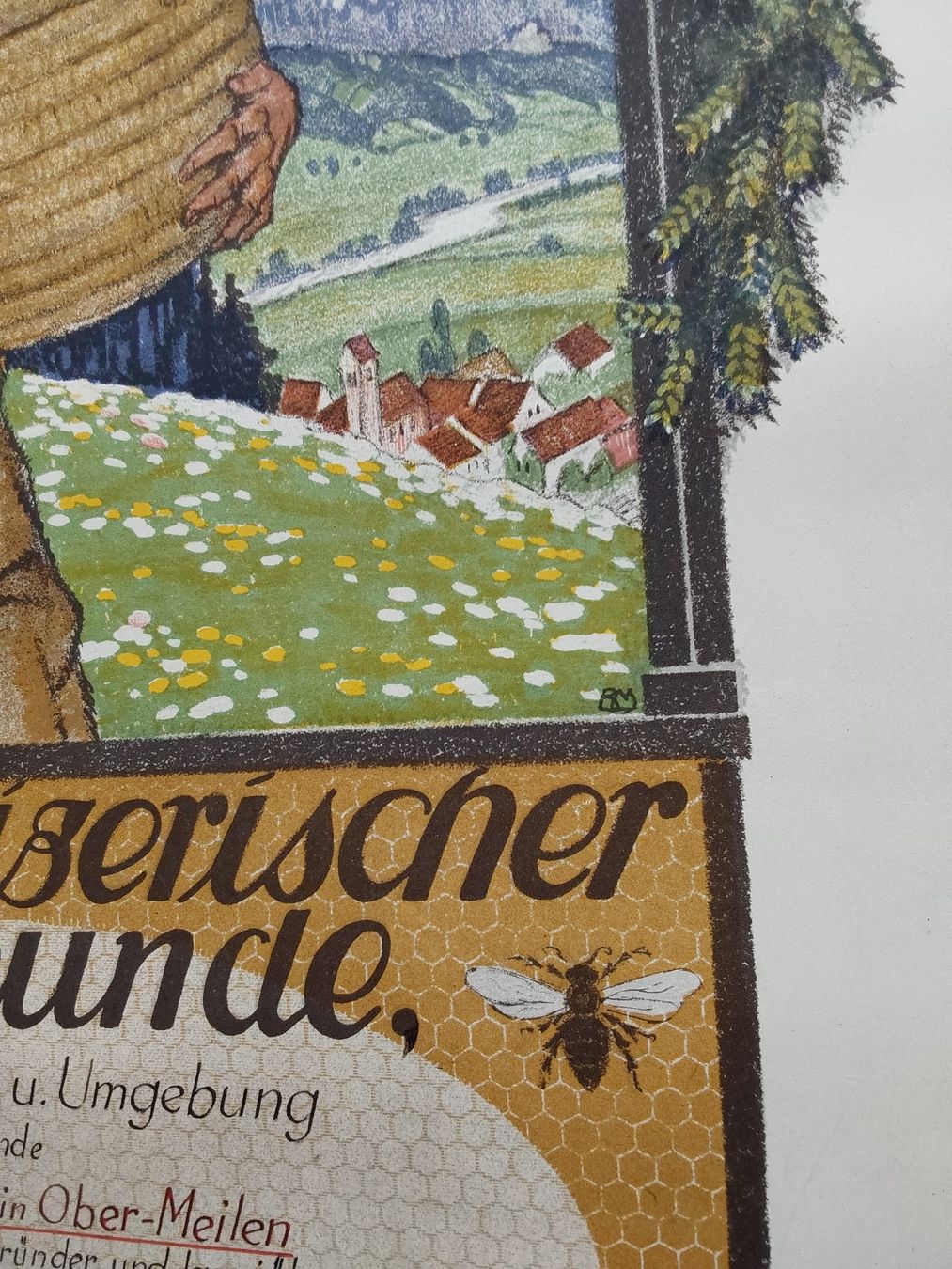Grafica & Litografie: Verein Schweizerischer Bienefreunde Lithographie  – Usato da Steinach venduto da Chilli1957 2
