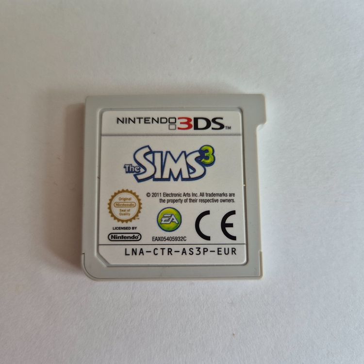 3DS Spiel SIMS 3 Ohne OVP Ohne Anleitung #B
