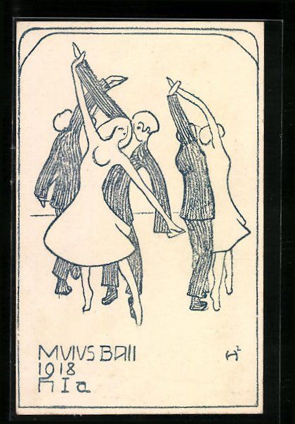 Cartes postales: Bern, Mulus Ball 1918, Absolvia – D'occasion à Berlin par bartko-reher