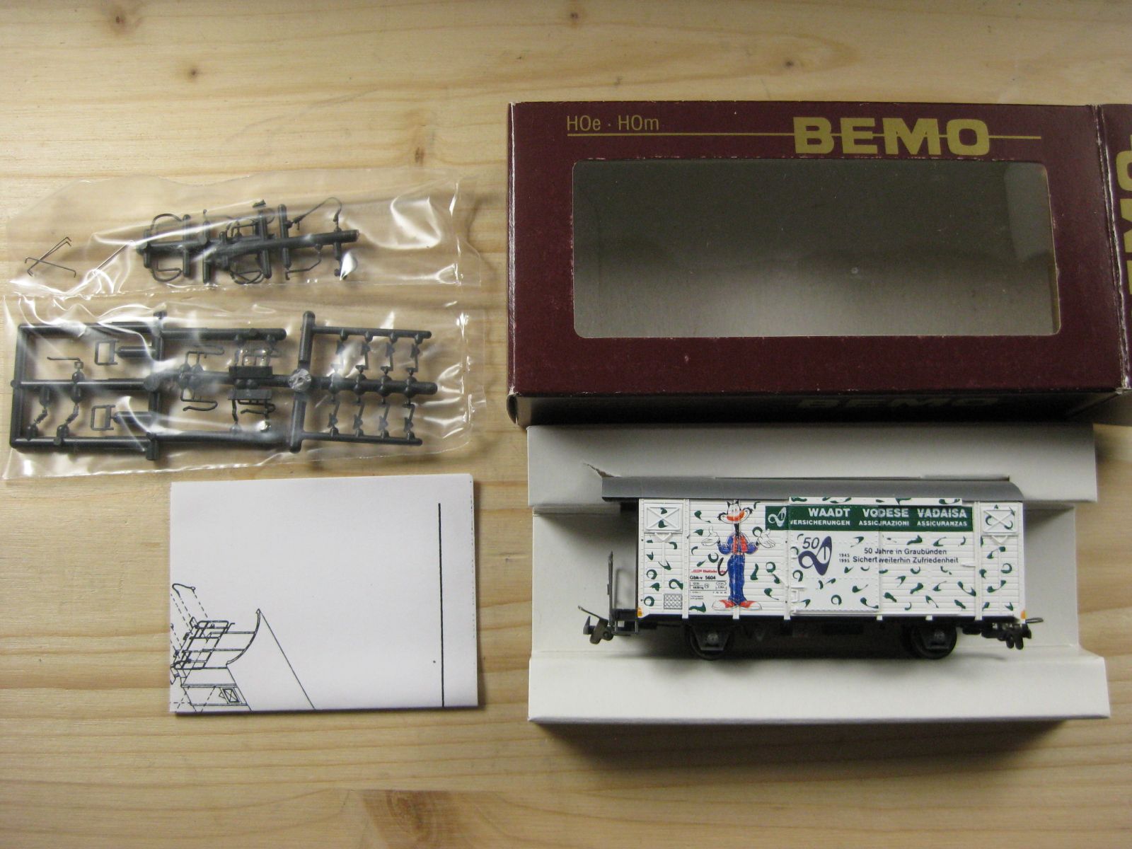 Bemo Modellini di ferrovie: BEMO 2282 134 RhB Gbk-v 5604 Waadt – Nuovo e nell'imballaggio originale da Malters venduto da Marosko 5