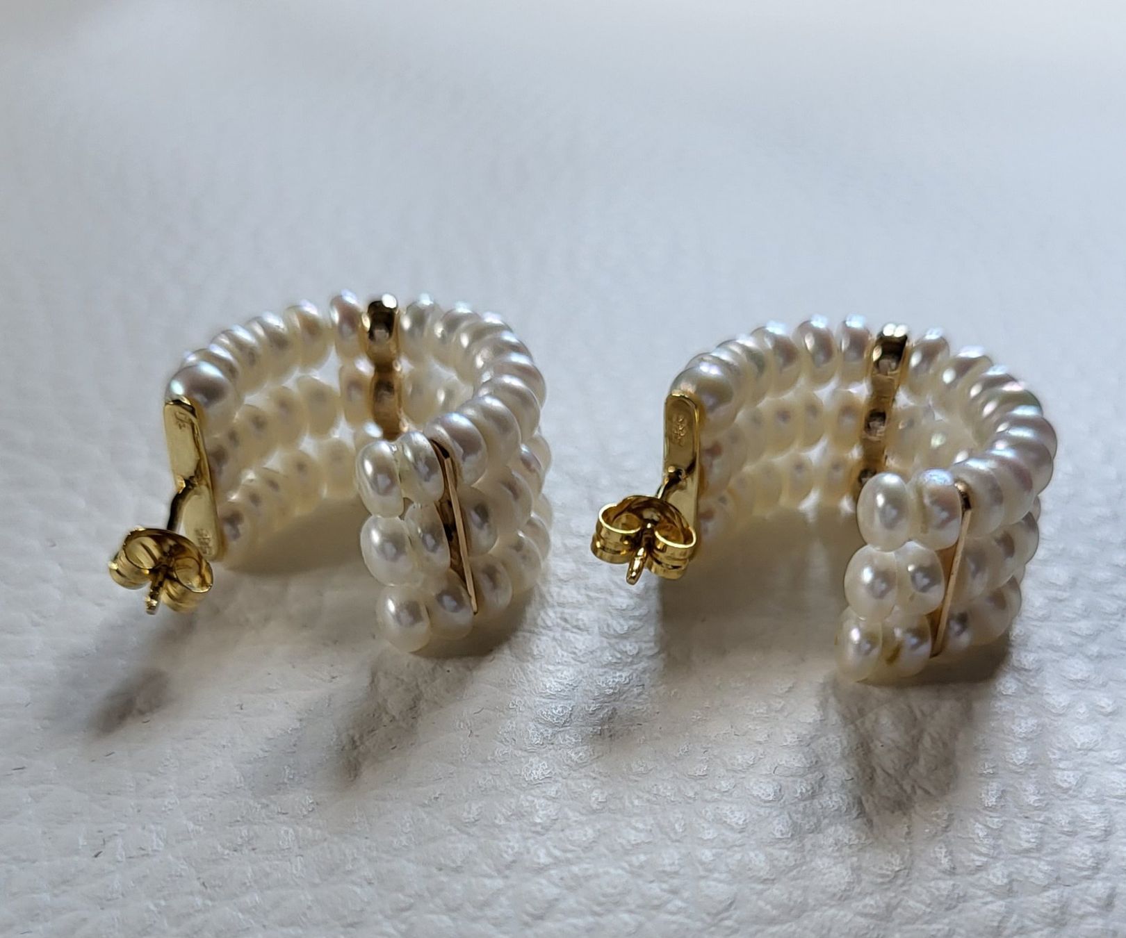 Orecchini pendenti & Orecchini a lobo: Gold 585 Perlen Ohrstecker – Usato da Wald ZH venduto da Dasilver 7