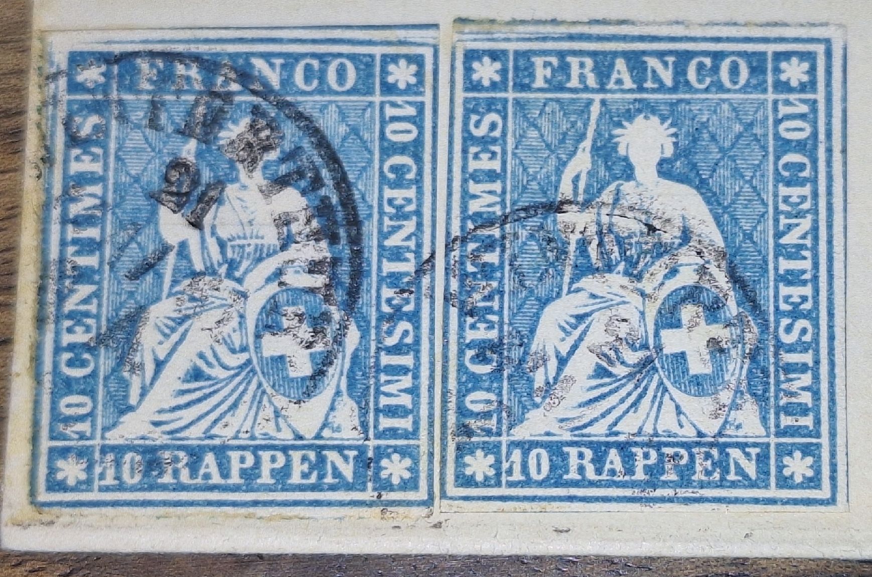 Tutti i francobolli: Strubelbrief 23G Winterthur - Neuchatel – Usato da Balgach venduto da SIMEON27 2