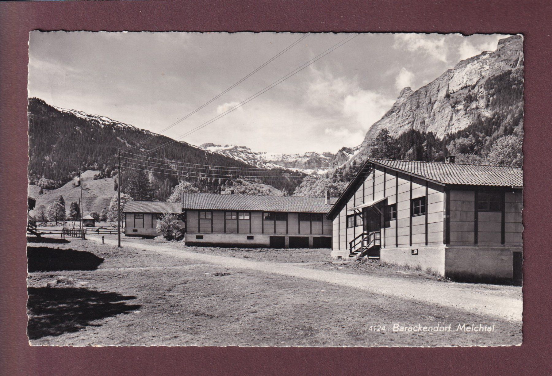 Cartoline postali: MELCHTAL - Barackendorf - 1965 – Usato da Pully venduto da nicecards