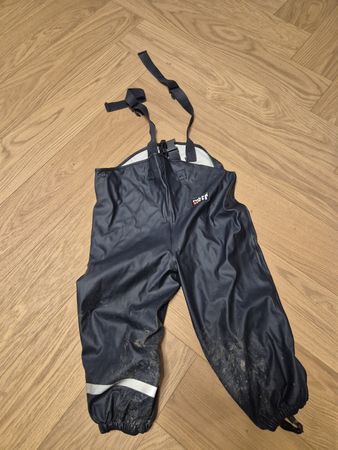 Regenhose CeLaVi dunkelblau mit Trägern gebraucht