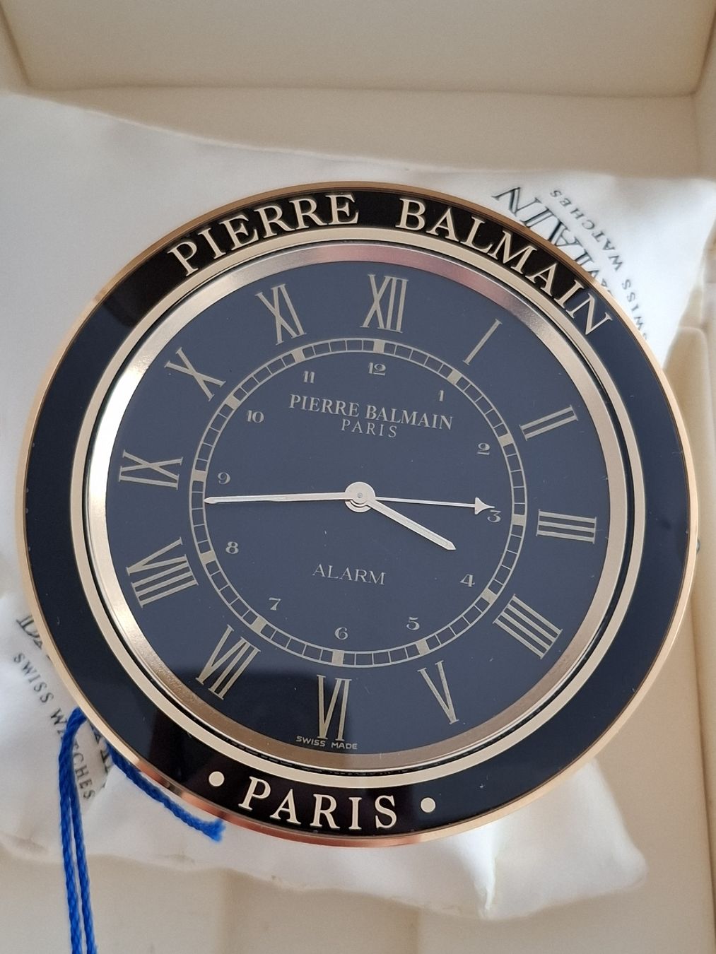 Orologi da terra & Orologi da parete: Horloge de table réveil Balmain – Nuovo e nell'imballaggio originale da Le Locle venduto da Lapidary.Duc 1