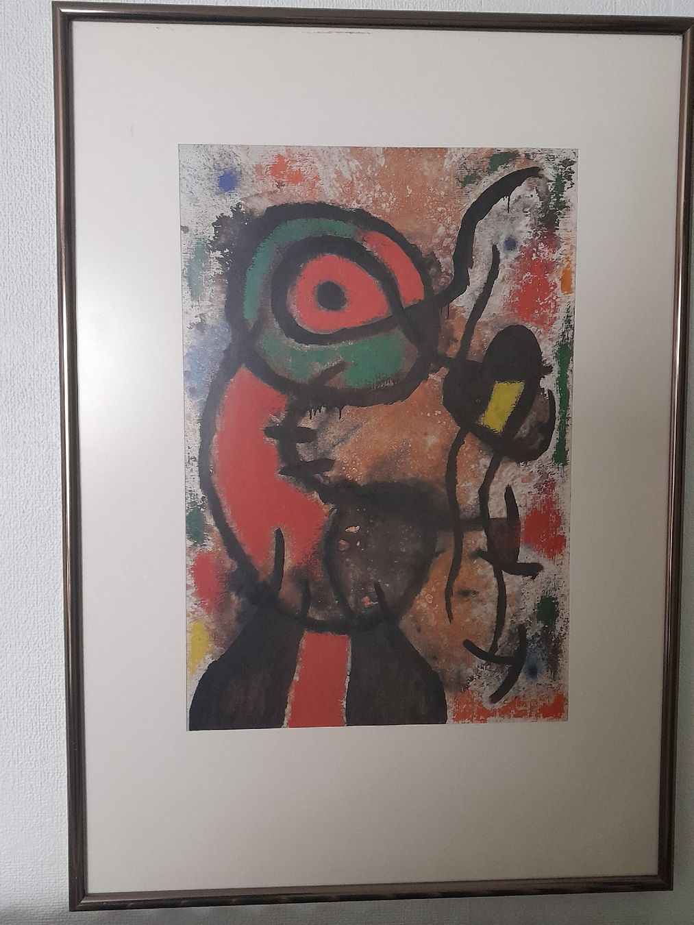Grafiken & Lithographien: Joan Miró Kunstdruck "Knospe" gerahmt – Gebraucht aus Rossrüti von Hansi778