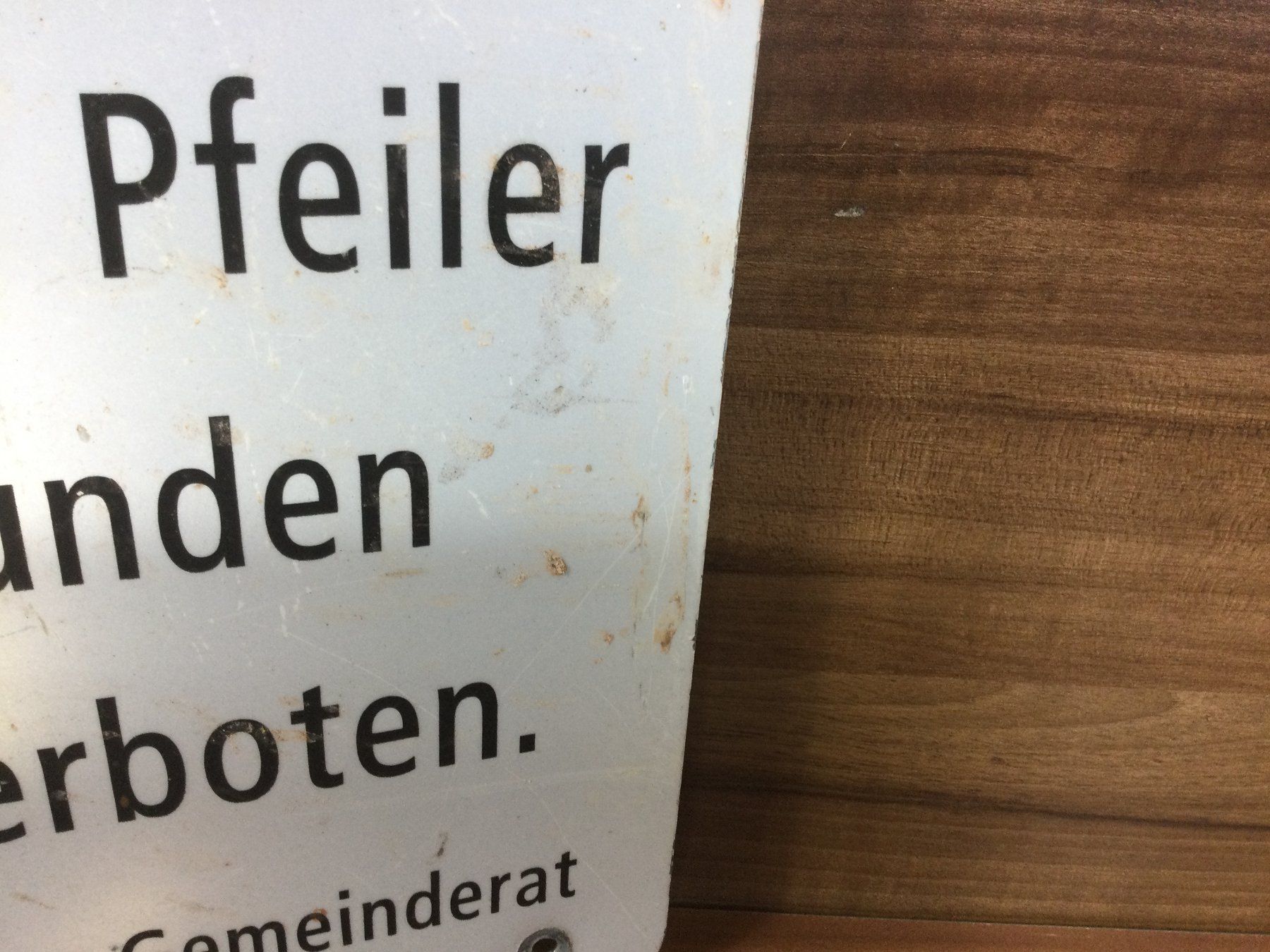 Insegne: Gebrauchtes Verbots Schild Klettern verboten – Usato da Wangen SZ venduto da kuriosum12 5