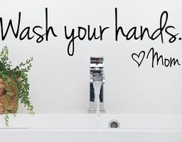 🧼 "Wash your hands" Wandsticker fürs Bad! 🛁💫