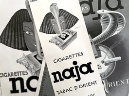 Naja Cigarettes - 3 alte Werbungen / Publicités 1937/39