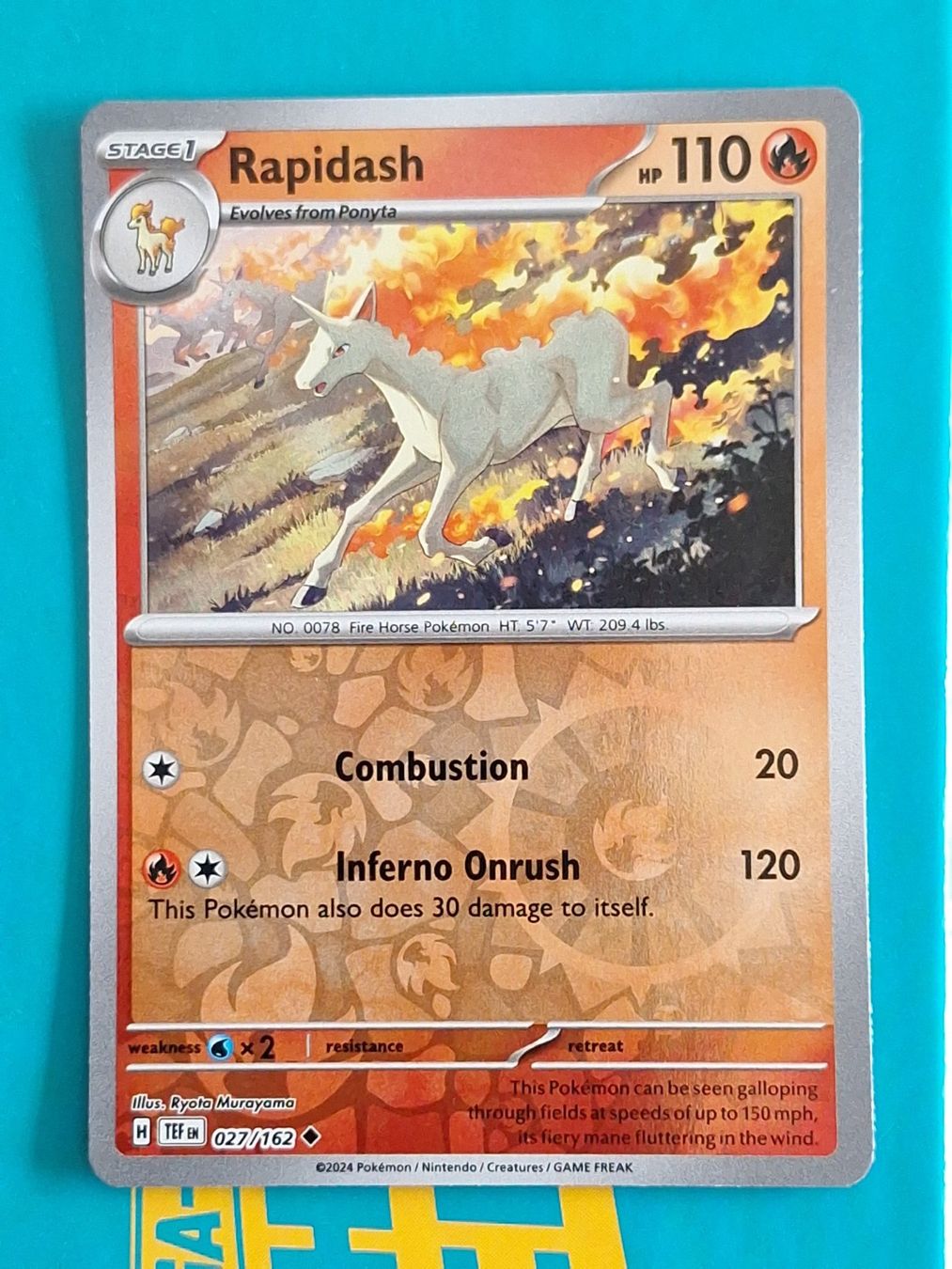 Pokémon Carte collezionabili: Rapidash - Pokemon Temporal Forces Reverse Holo - #2.6 – Usato da Altstätten SG venduto da GGsGameshop