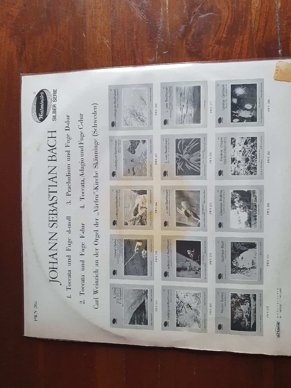 Dischi in vinile: J.S. Bach Orgelwerke Schallplatte LP Schweiz Versand – Usato da Grandval venduto da JeroenK 1
